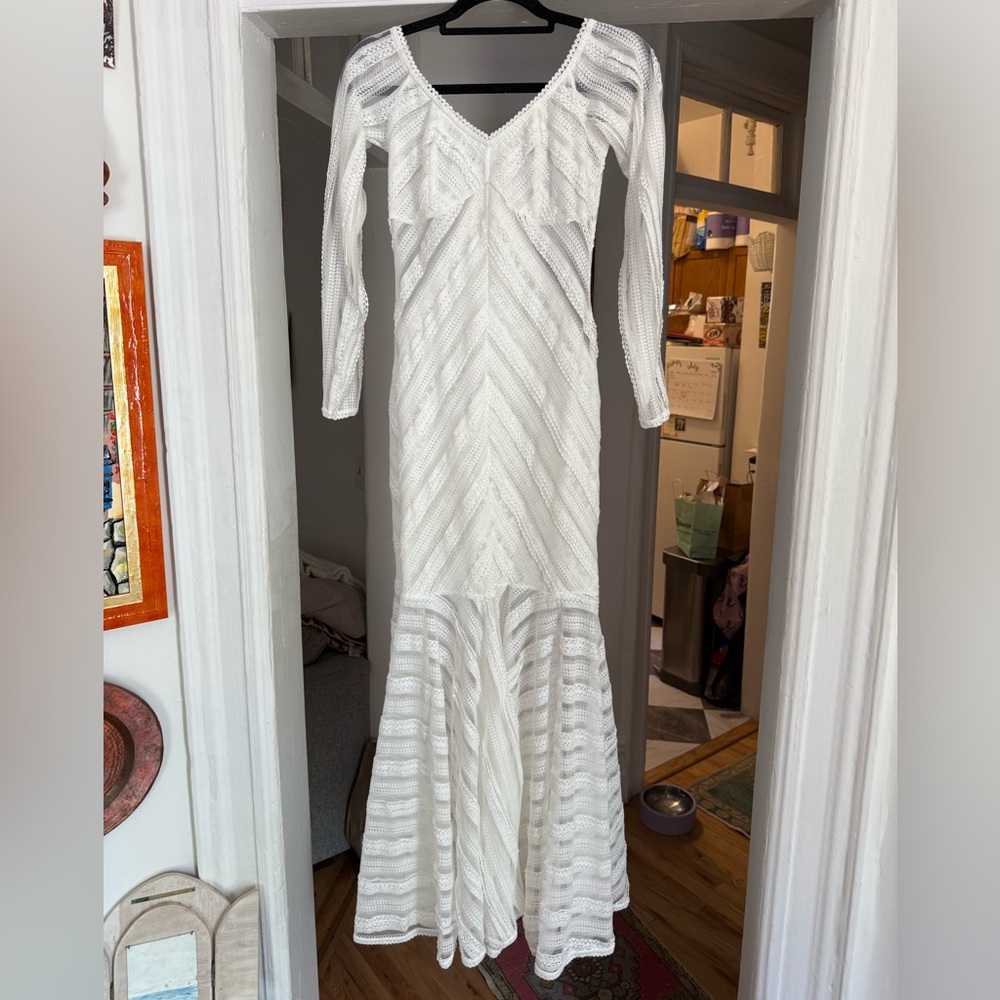 CHARO RUIZ IBIZA size medium NWT
Souley off-the-shoulder stretch-lace maxi dress
